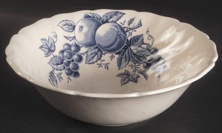 Harvest Time Blue 8" Round Vegetable Bowl