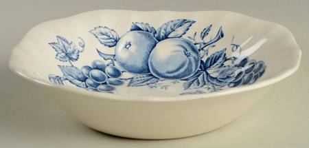 Harvest Time Blue Square Soup Bowl