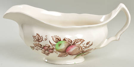 Harvest Time Brown Multicolor Gravy Boat