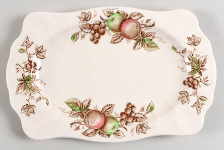 Harvest Time Brown Multicolor Large Sandwich Tray