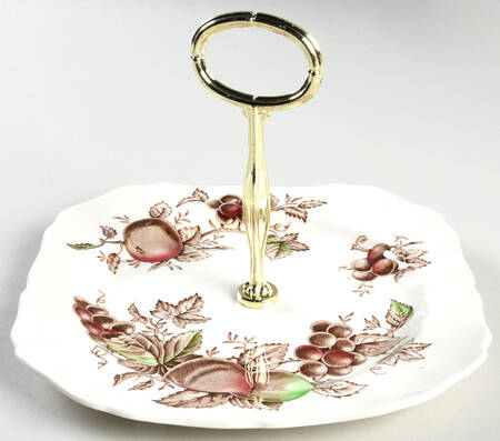Harvest Time Brown Multicolor 6" - 7" Tidbit (from Salad Plate) HC