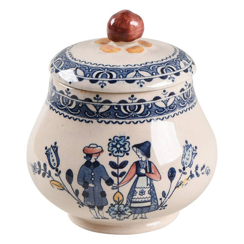 Hearts & Flowers Smooth Sugar Bowl & Lid