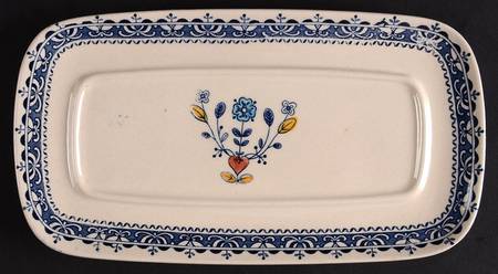 Hearts & Flowers Smooth 1/4 Lb Butter No Lid