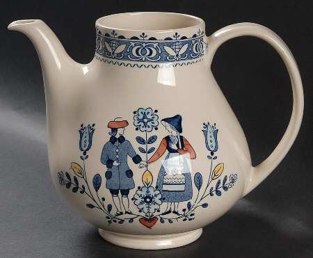 Hearts & Flowers Smooth Coffee Pot No Lid