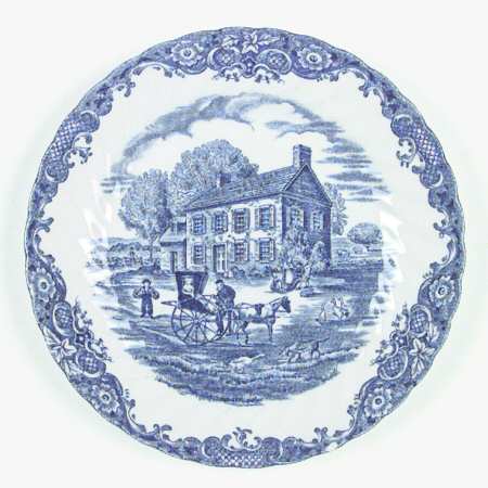 Heritage Hall Blue Dessert/Pie Plate
