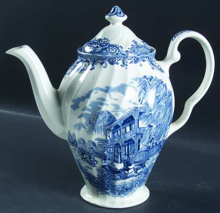 Heritage Hall Blue Coffee Pot & Lid