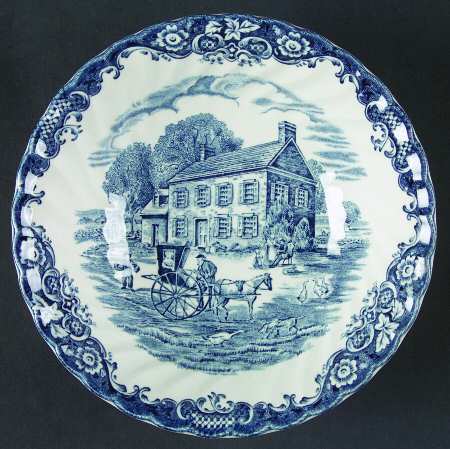 Heritage Hall Blue Coupe Cereal Bowl