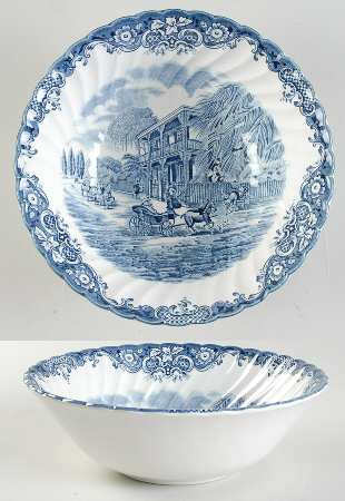 Heritage Hall Blue 8" Round Vegetable Bowl