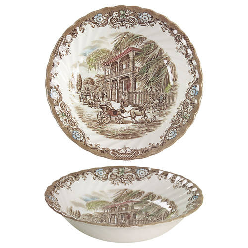 Heritage Hall Brown Multicolor Coupe Soup Bowl