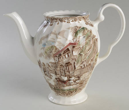 Heritage Hall Brown Multicolor Coffee Pot No Lid