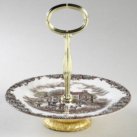 Heritage Hall Brown Multicolor 6" - 7" Tidbit (from Salad Plate) HC