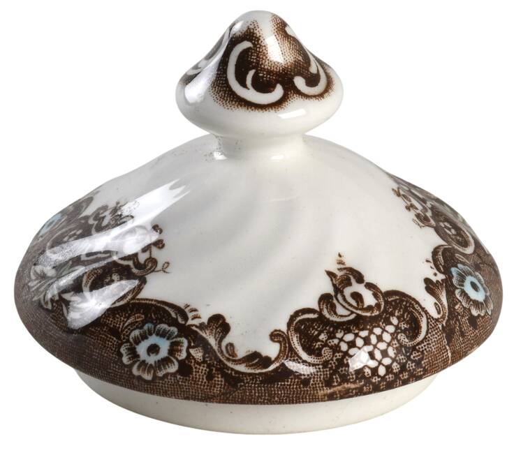 Heritage Hall Brown Multicolor Lid for Sugar Bowl