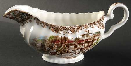 Heritage Hall Brown Multicolor Gravy Boat