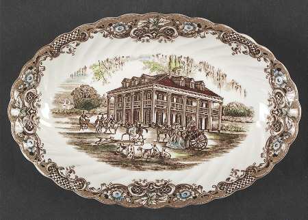 Heritage Hall Brown Multicolor Relish/Gravy Underplate