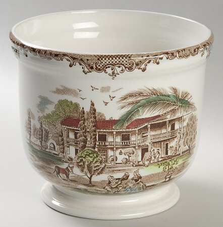 Heritage Hall Brown Multicolor Medium Cachepot