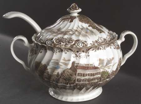 Heritage Hall Brown Multicolor Tureen & Lid w/Ladle
