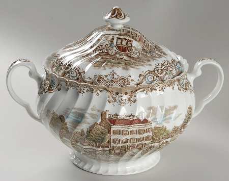 Heritage Hall Brown Multicolor Tureen &  Lid