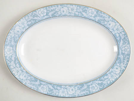 Henley Blue 10" Oval Serving Platter