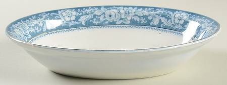 Henley Blue 10" Oval Vegetable Bowl