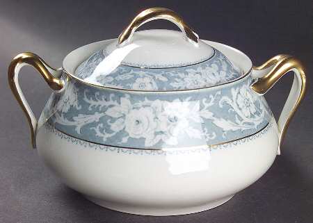 Henley Blue Sugar Bowl & Lid