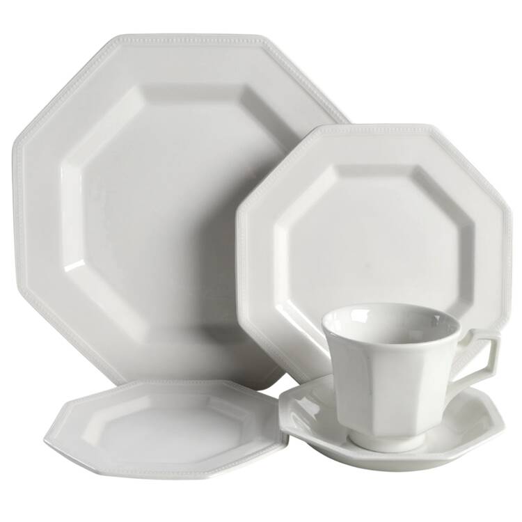 Heritage White ("Made in England" Stamp) 40 Piece Estate Set
