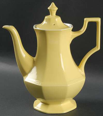 Heritage Yellow Coffee Pot & Lid