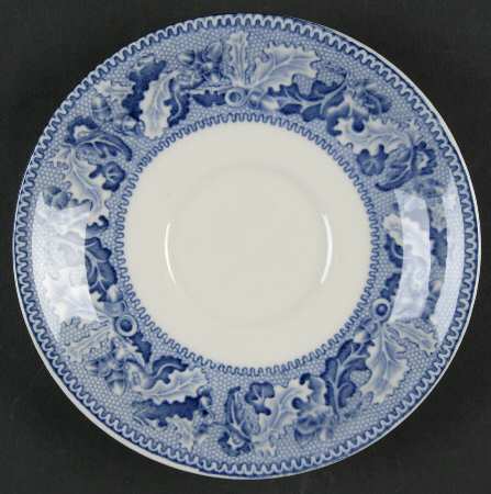 Historic America Blue Saucer for Flat Cup