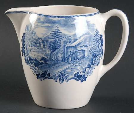 Historic America Blue 16 Oz Pitcher
