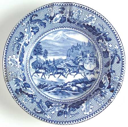 Historic America Blue Small Ashtray