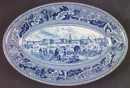 Historic America Blue Relish/Gravy Underplate