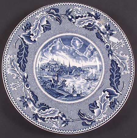 Historic America Blue Underplate for Tureen