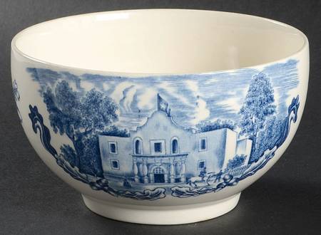 Historic America Blue Cranberry Bowl