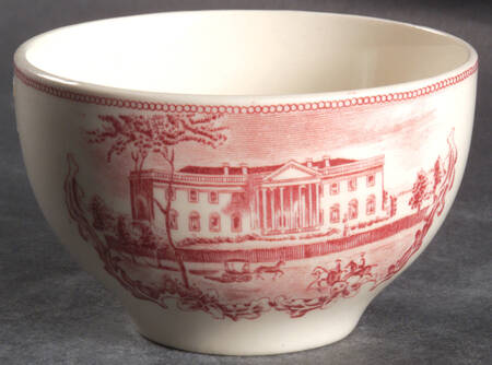 Historic America Pink Mini Open Sugar Bowl
