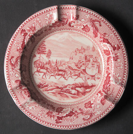 Historic America Pink Small Ashtray