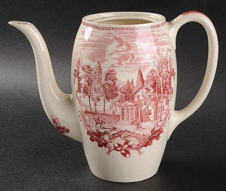 Historic America Pink Coffee Pot No Lid