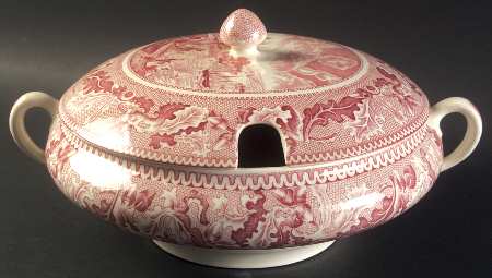 Historic America Pink Small Tureen & Lid