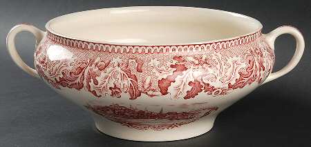 Historic America Pink Tureen No Lid