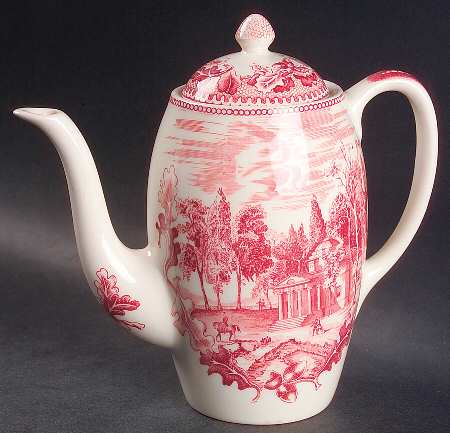 Historic America Pink Mini Coffee Pot & Lid