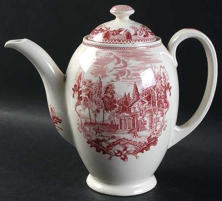 Historic America Pink Coffee Pot & Lid