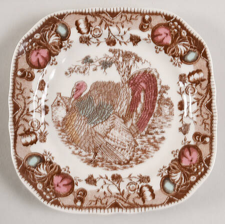 His Majesty (Made in England) Square Salad Plate
