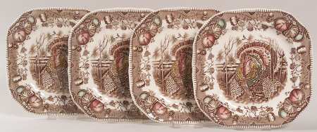 His Majesty (Made in England) Square Salad Plate - Set of 4