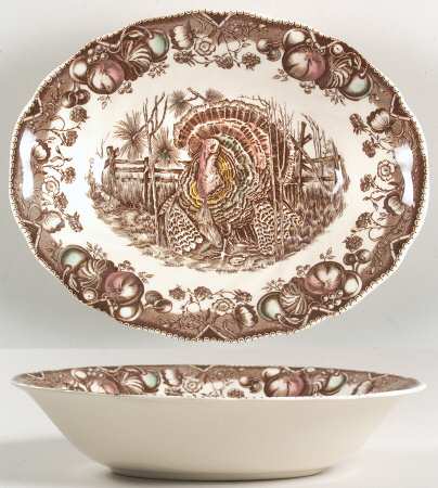 His Majesty (Made in England) 9" Oval Vegetable Bowl