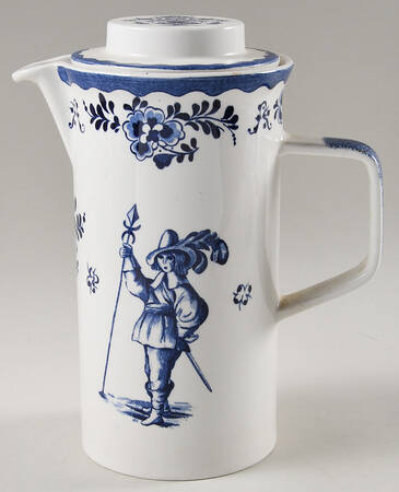 Holland Blue Scenes Coffee Pot & Lid