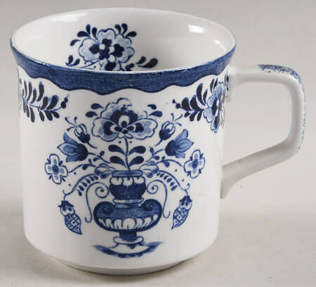 Holland Blue Scenes Flat Cup