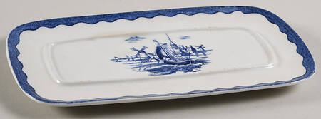 Holland Blue Scenes 1/4 Lb Butter No Lid