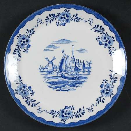 Holland Blue Scenes Salad Plate