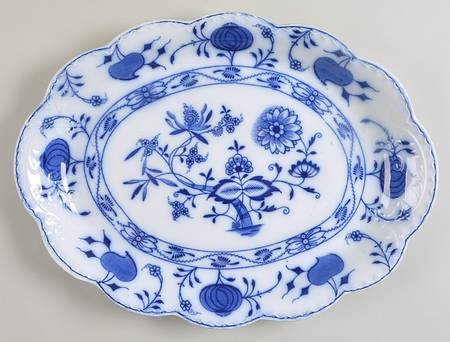 Holland (Flow Blue) 18" Oval Serving Platter