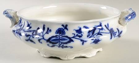 Holland (Flow Blue) Round Vegetable No Lid