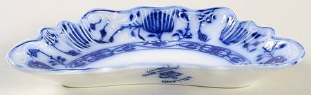 Holland (Flow Blue) Bone Dish