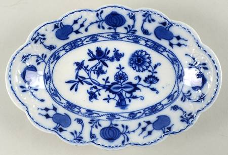 Holland (Flow Blue) Relish/Gravy Underplate